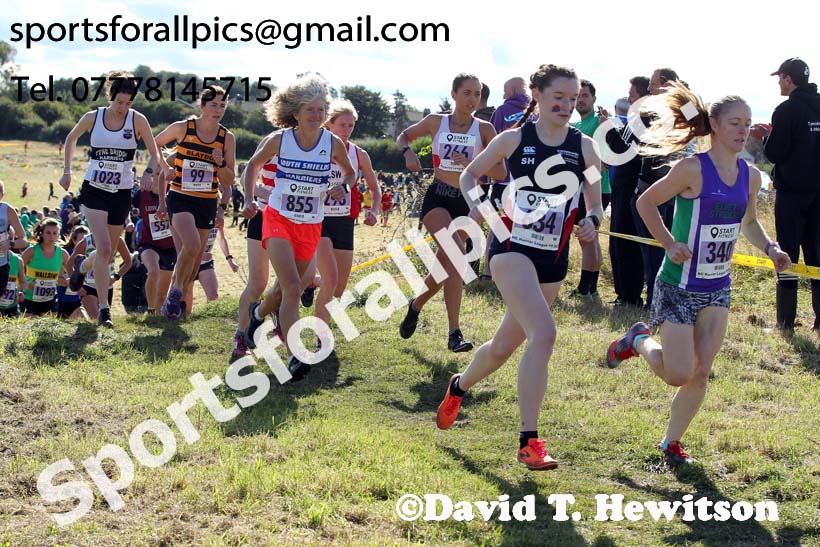 Senior womens 2019 Start Fitness Harrier League, Wrekenton, Gateshead. Photo: David T. Hewitson/Sports for All Pics